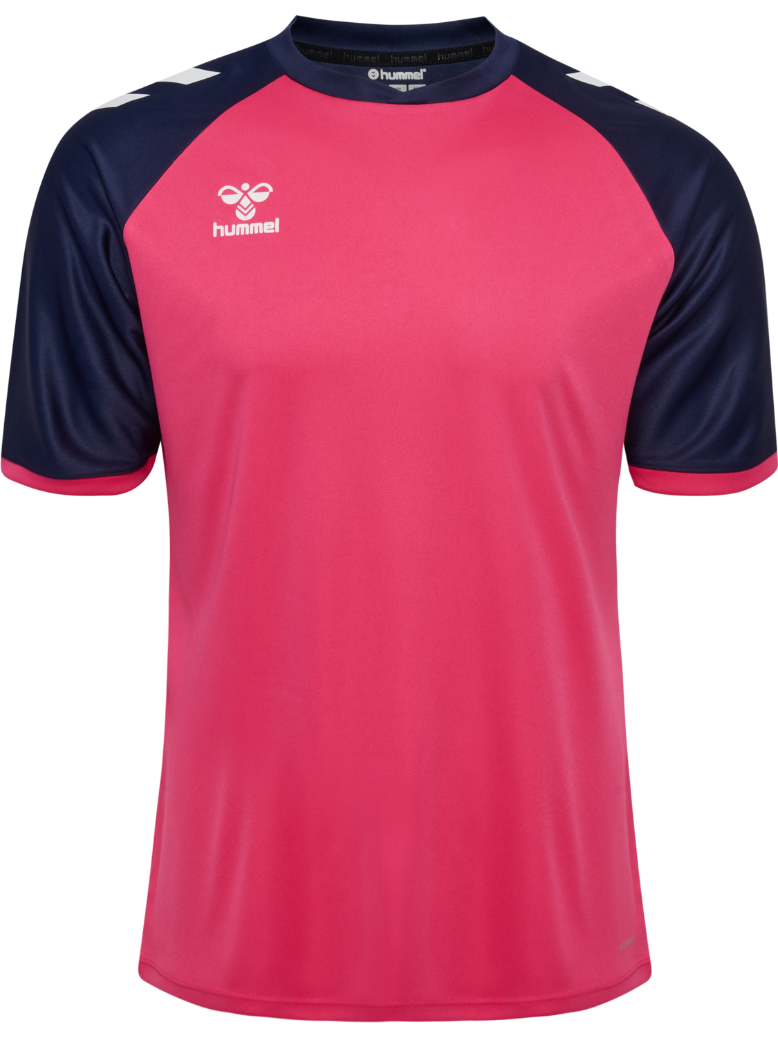 hmlMATCH LEAGUE JERSEY S/S, RASPBERRY SORBET/MARINE, packshot