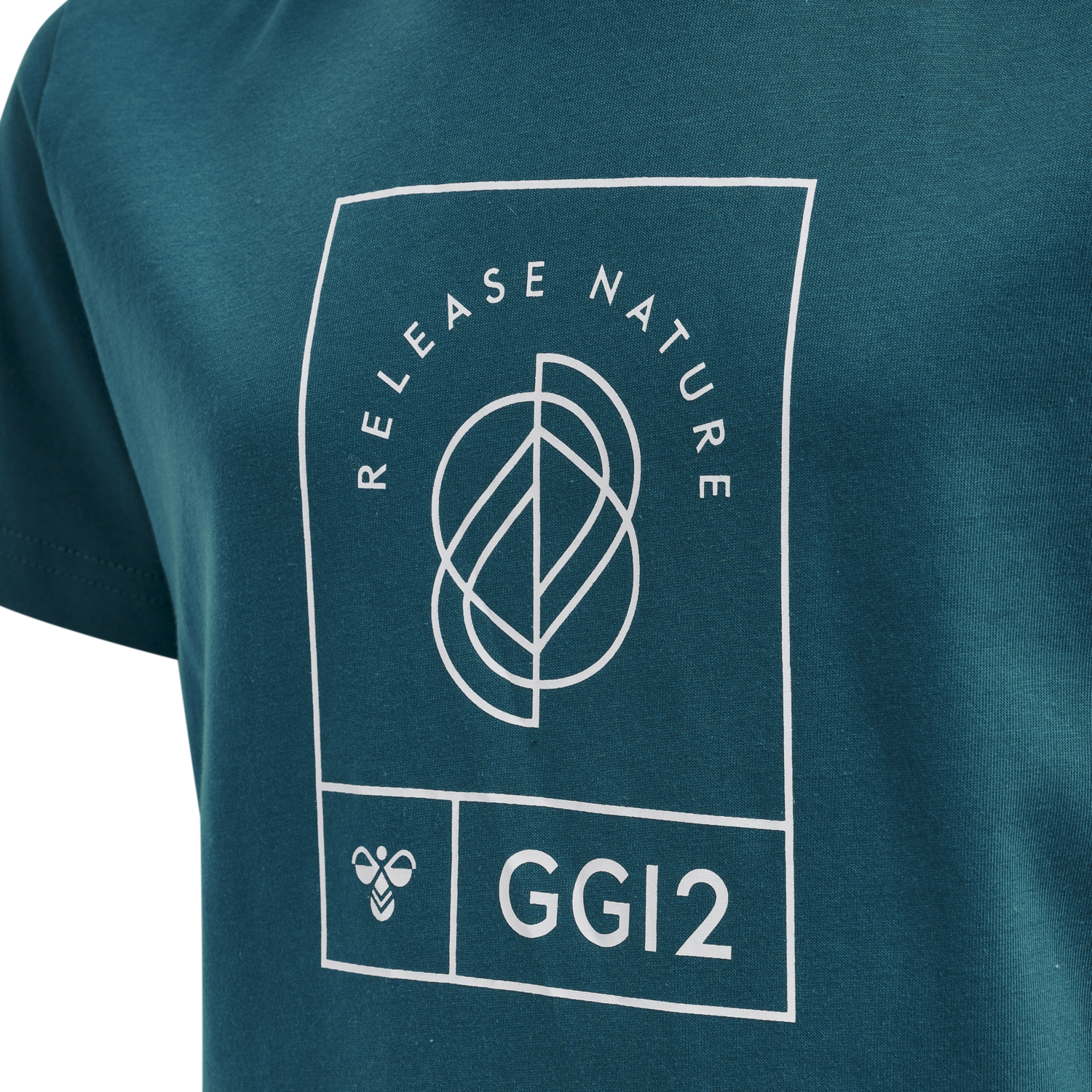 hmlGG12 T-SHIRT S/S KIDS, DEEP LAGOON, packshot