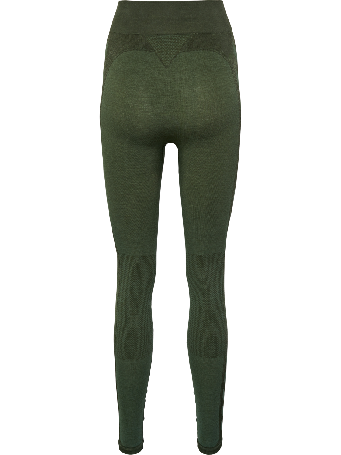 hmlCLEA SEAMLESS MID WAIST TIGHTS, CLIMBING IVY/BEETLE MELANGE, packshot