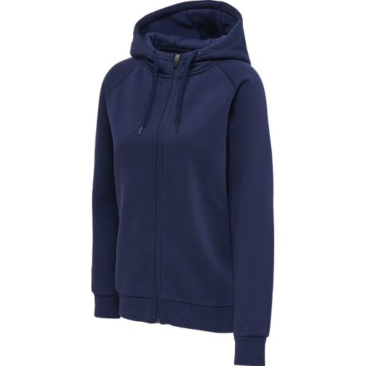 hmlRED HEAVY ZIP HOODIE WOMAN, MARINE, packshot