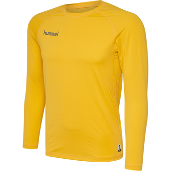 HML FIRST PERFORMANCE JERSEY L/S, SPORTS YELLOW, packshot