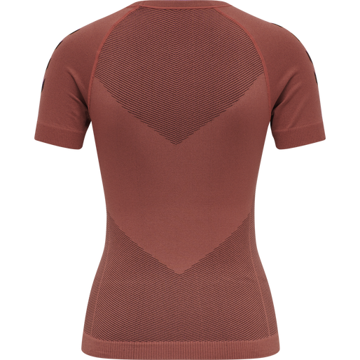 HUMMEL FIRST SEAMLESS JERSEY S/S W, MARSALA, packshot