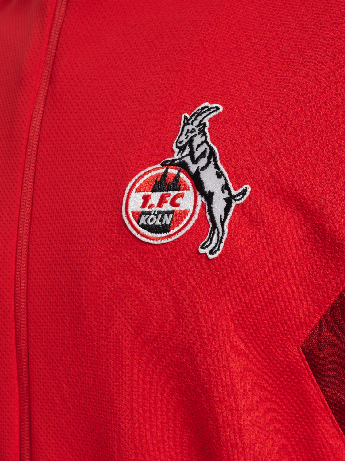 1FCK 23/24 TR PL ZIP JACKET, TRUE RED, packshot