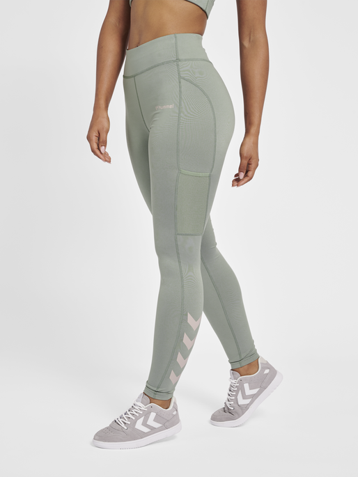 hummel MT CHIPO MID WAIST TIGHTS - LILY PAD