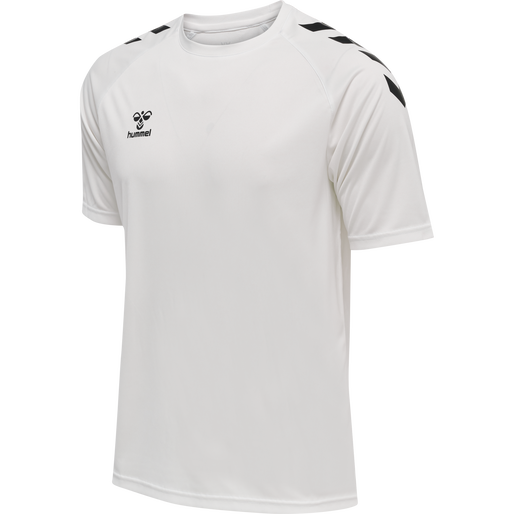 hmlCORE XK CORE POLY T-SHIRT S/S, WHITE hmlCORE XK CORE POLY T-SHIRT S/S, WHITE, packshot