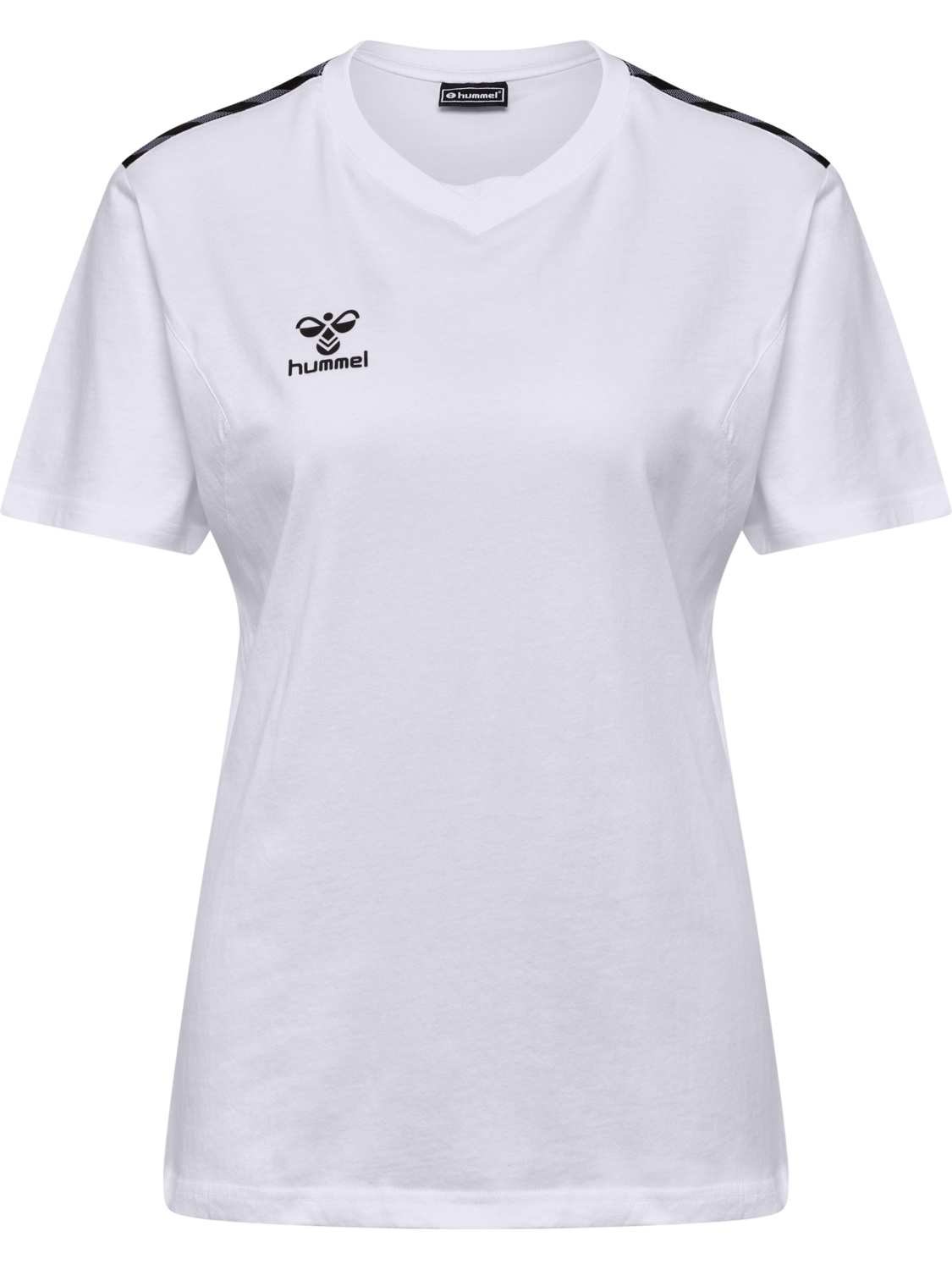 hmlAUTHENTIC CO T-SHIRT S/S WOMAN, WHITE, packshot