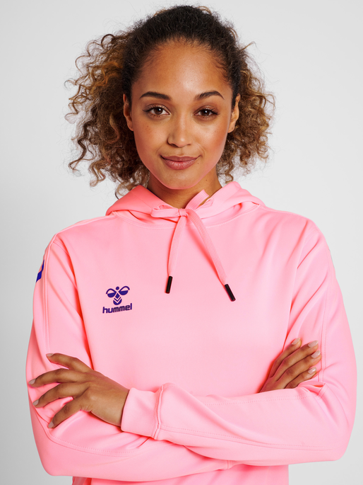hummel CORE XK POLY SWEAT HOODIE WOMAN COTTON CANDY hummel