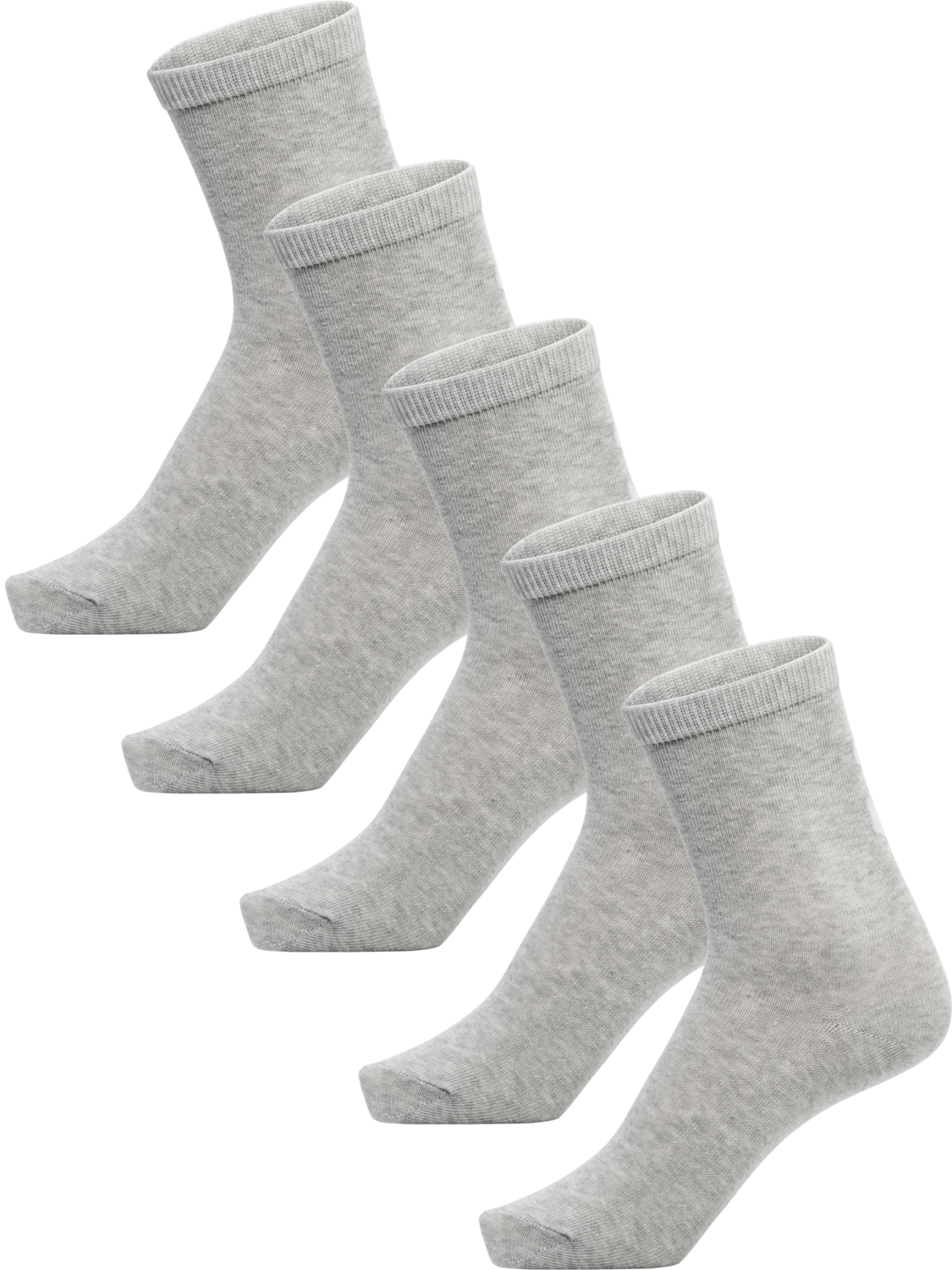 hmlMAKE MY DAY SOCK 5-PACK, GREY MELANGE, packshot