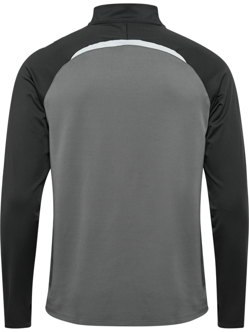 hmlLEAD 2.0 HALF ZIP, STEEL GRAY/ASPHALT, packshot