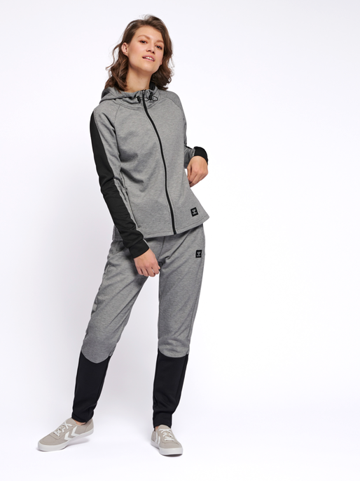 ESSI ZIP HOODIE - GREY MELANGE | hummel.net