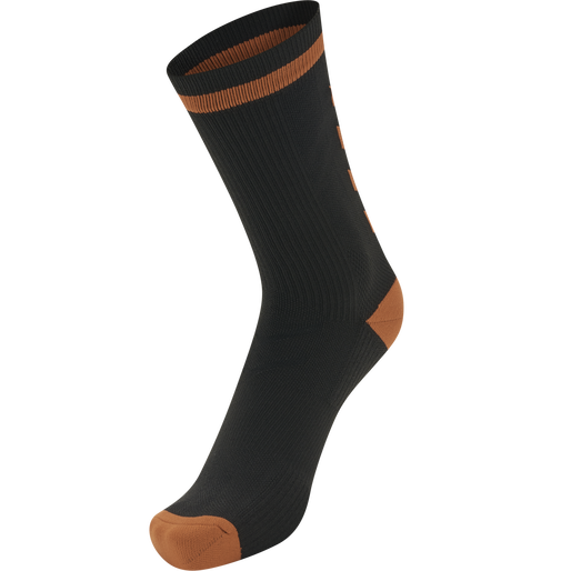 ELITE INDOOR SOCK LOW, BLACK/ORANGE TIGER ELITE INDOOR SOCK LOW, BLACK/ORANGE TIGER, packshot