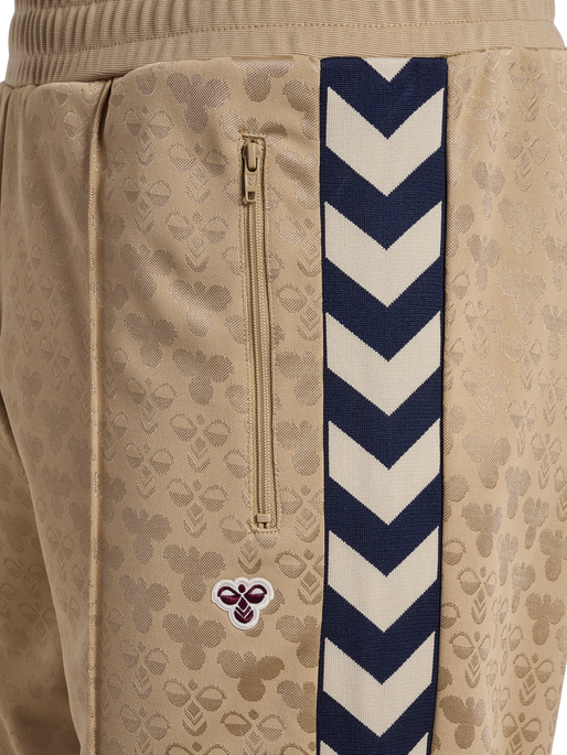 hmlARCHIVE REGULAR POLY PANTS AOP, CORNSTALK, packshot