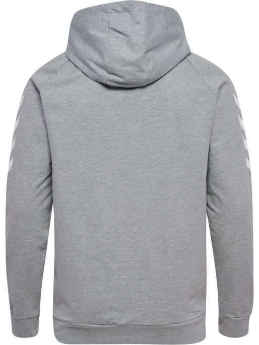 hummel GO COTTON ZIP HOODIE GREY MELANGE hummel