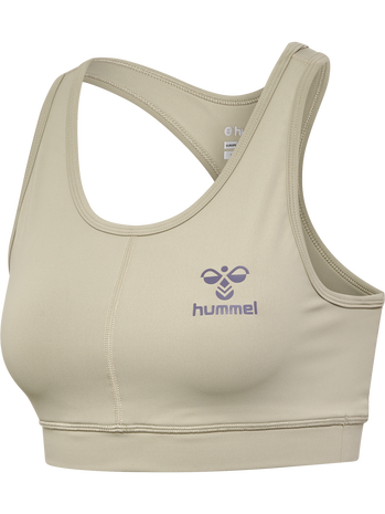 Hummel Hive 2 pack classic sports bralettes in grey, 213357-2006