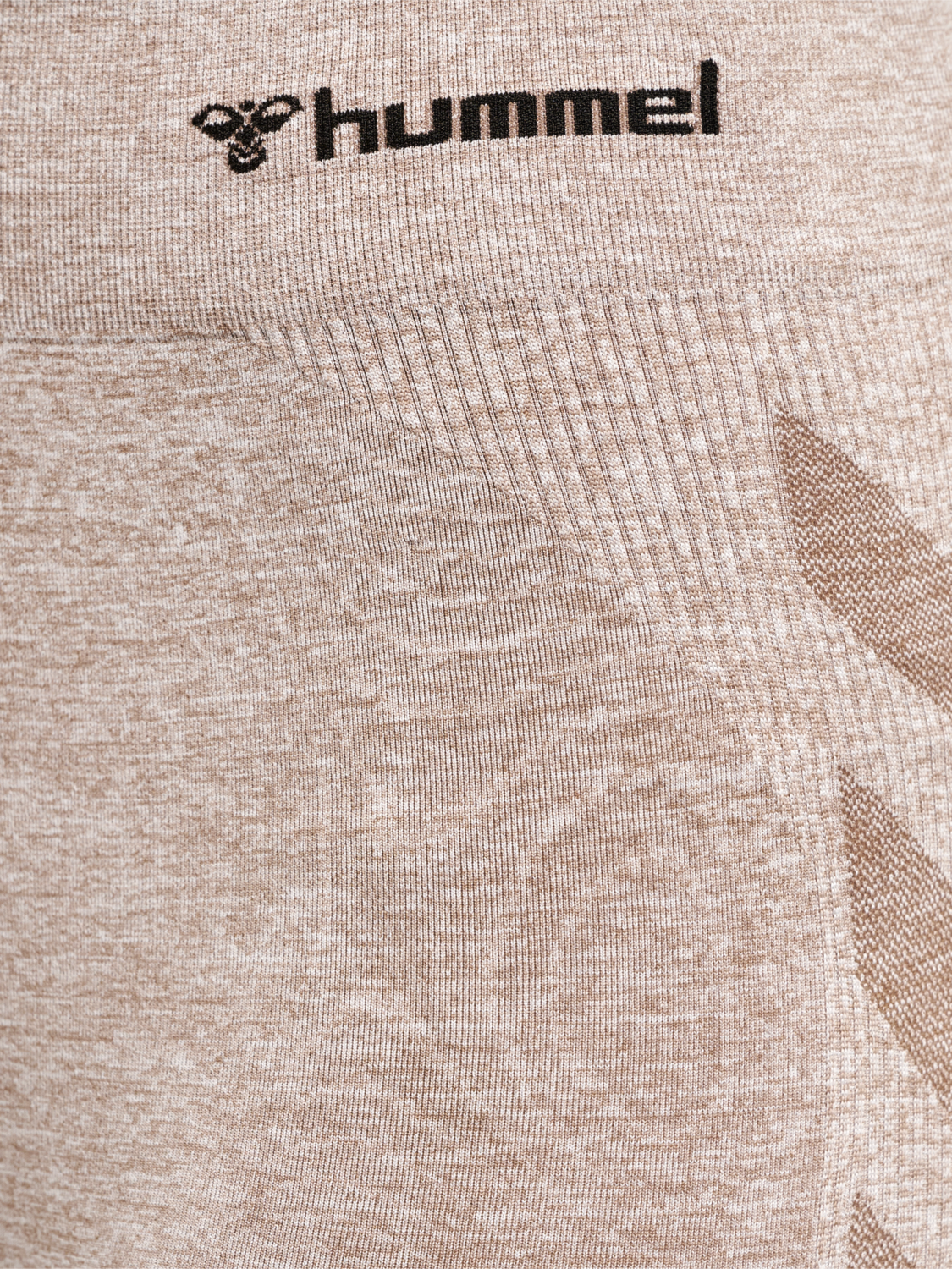hmlCI SEAMLESS MID WAIST TIGHTS, DRIFTWOOD MELANGE, packshot