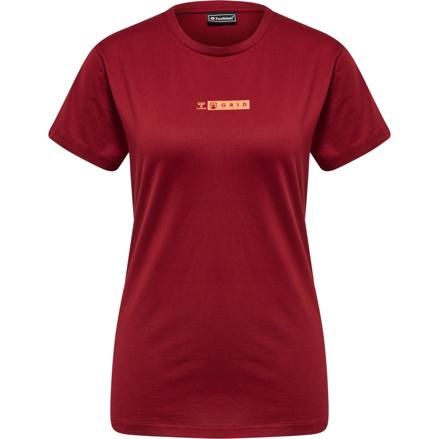 hmlOFFGRID TEE S/S WO, RHUBARB/NASTURTIUM, packshot