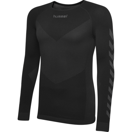HUMMEL FIRST SEAMLESS JERSEY L/S K, BLACK HUMMEL FIRST SEAMLESS JERSEY L/S K, BLACK, packshot