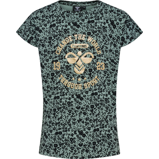 hmlMEJSE T-SHIRT S/S, CHINOIS GREEN, packshot