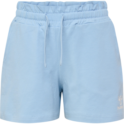 hmlFLOWY RUFFLE SHORTS, CERULEAN, packshot