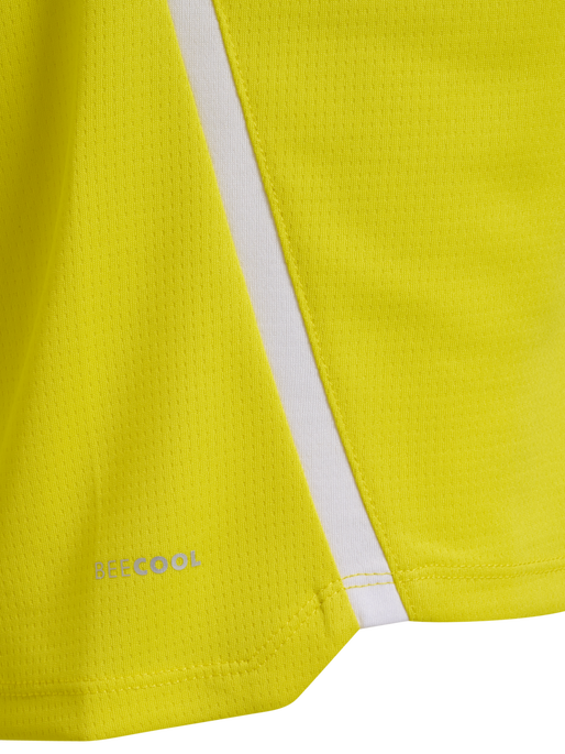 hmlLEAD 2.0 JERSEY S/S, BLAZING YELLOW/BLACK, packshot
