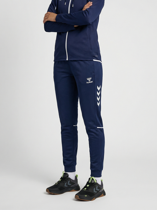 hmlCORE 2.0 TRACK PANTS WOMAN, MARINE/WHITE, model
