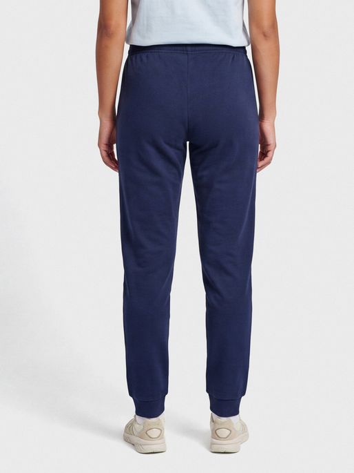 hmlMOVER COTTON CUFF PANTS WOMAN, MARINE, model