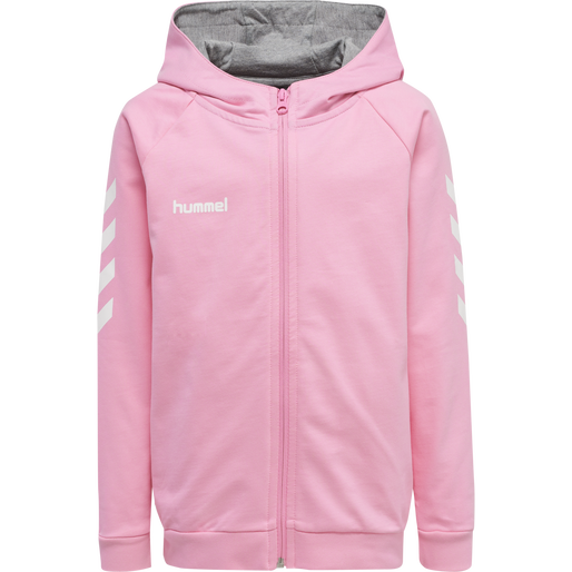 HMLGO KIDS COTTON ZIP HOODIE, COTTON CANDY, packshot