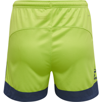 hmlLEAD WOMENS POLY SHORTS, LIME PUNCH, packshot