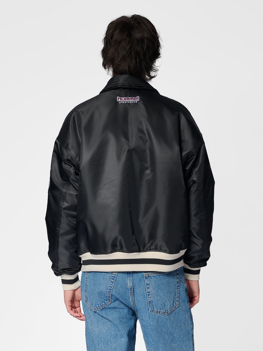 hummel LETTERMAN JACKET SPORTSWEAR BLACK hummel