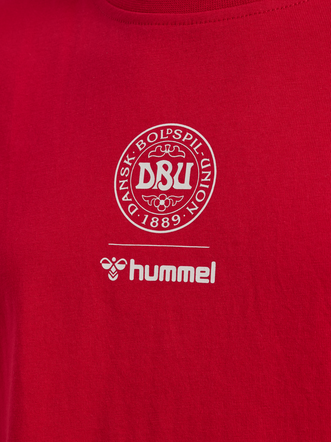 DBU 26 FAN RED-WHITE TEE LS KIDS, TANGO RED/WHITE, packshot