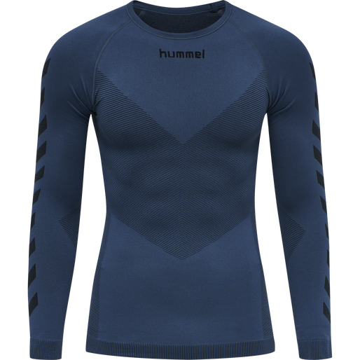 HUMMEL FIRST SEAMLESS JERSEY L/S , DARK DENIM, packshot
