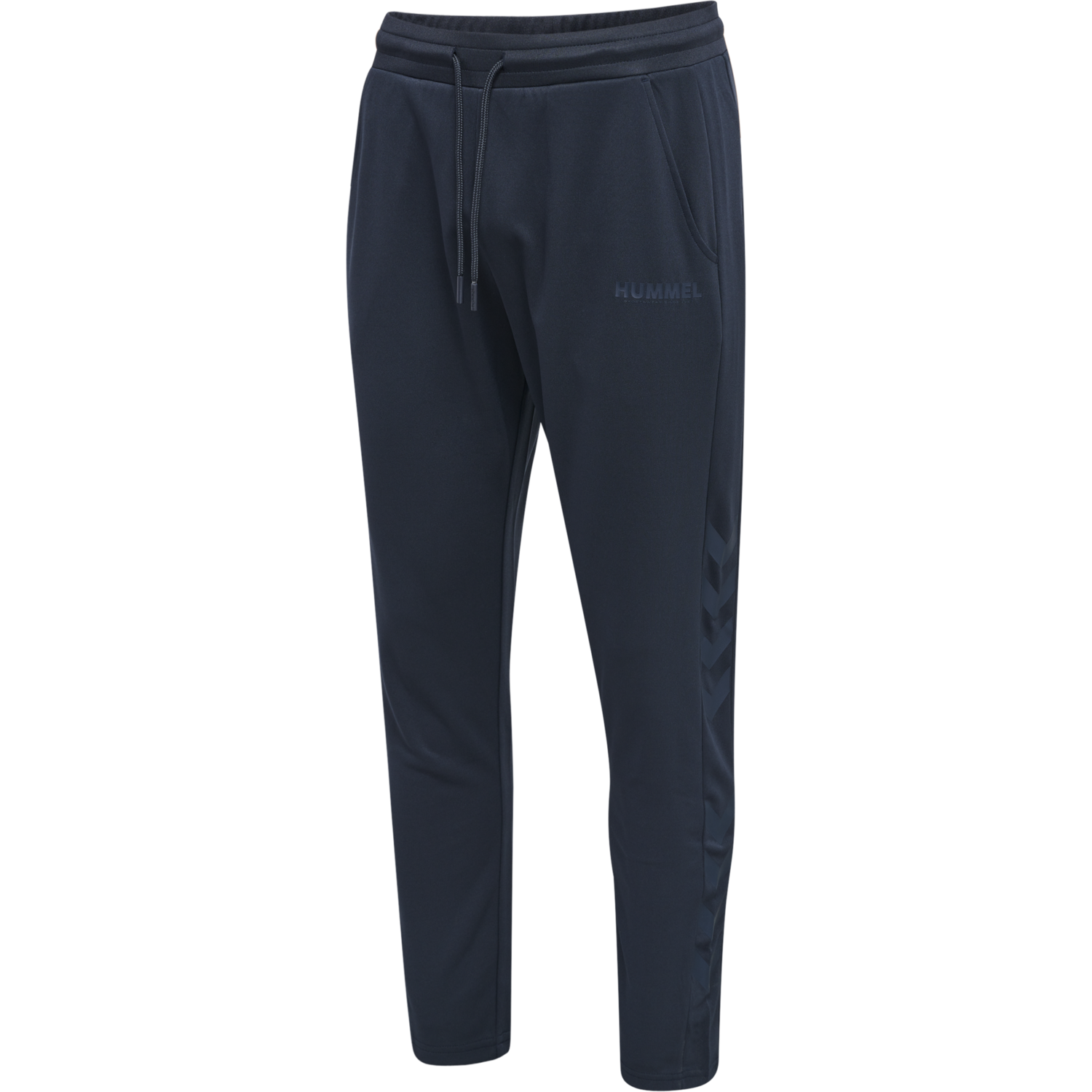 hmlLEGACY POLY TAPERED PANTS, BLUE NIGHTS, packshot