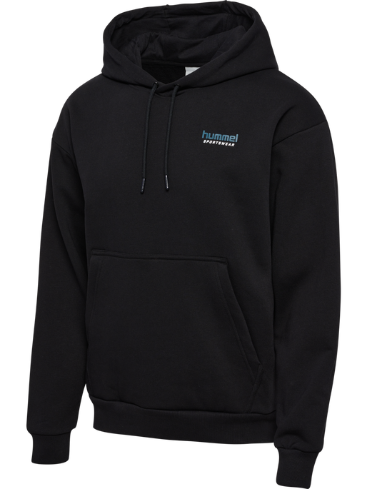 hmlLOOSE HOODIE SPORTSWEAR, BLACK, packshot