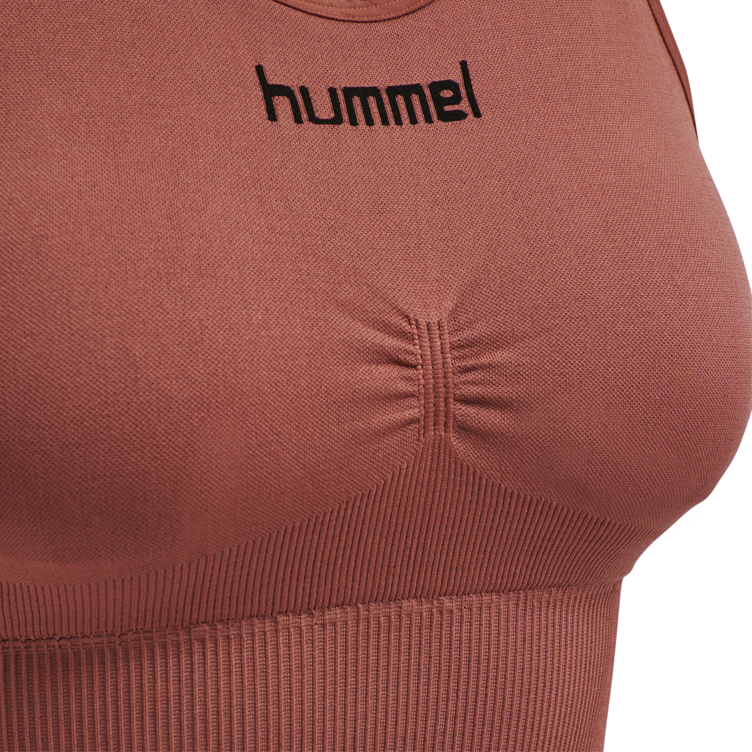 HUMMEL FIRST SEAMLESS BRA WOMAN, MARSALA, packshot