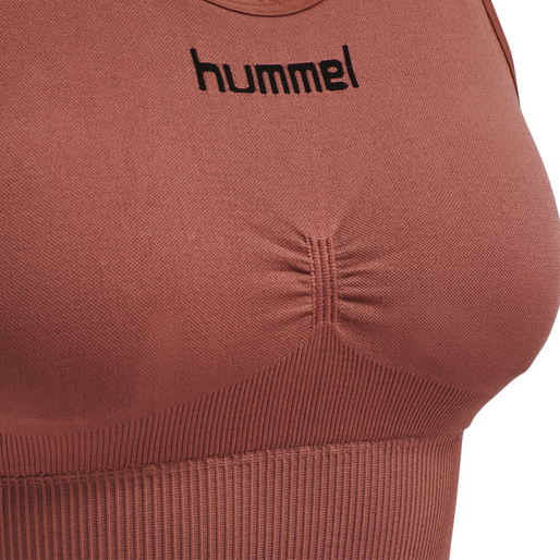 HUMMEL FIRST SEAMLESS BRA WOMAN, MARSALA, packshot