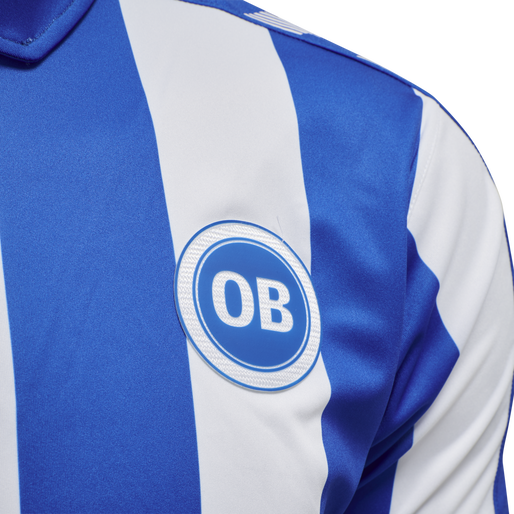 OB 20/21 HOME JERSEY S/S _KIDS, WHITE/LAPIS BLUE UNSPONSORED, packshot