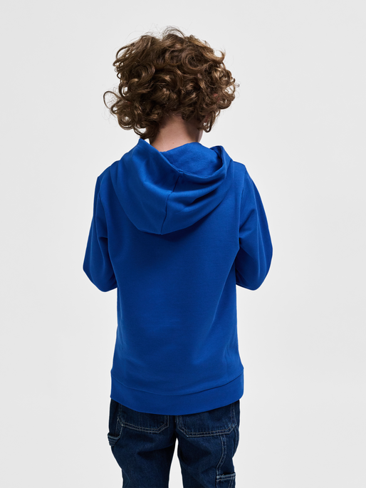 hmlCUATRO HOODIE, BLUE LOLITE, model