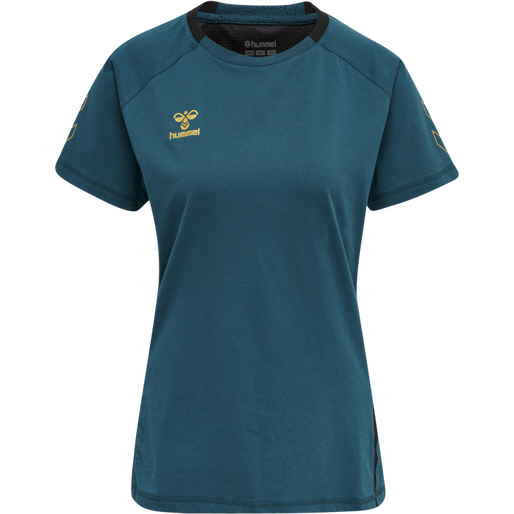 hmlCIMA XK T-SHIRT S/S WOMAN, BLUE CORAL, packshot