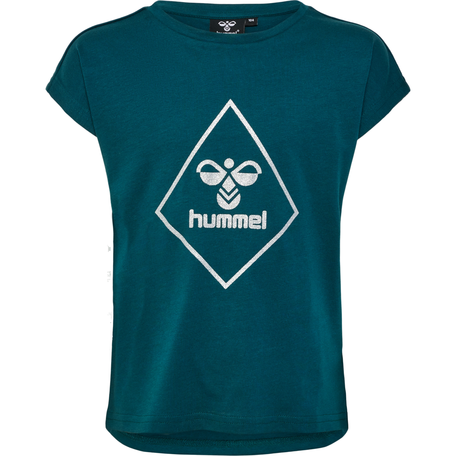 hmlLUNA T-SHIRT S/S, !DEEP TEAL, packshot