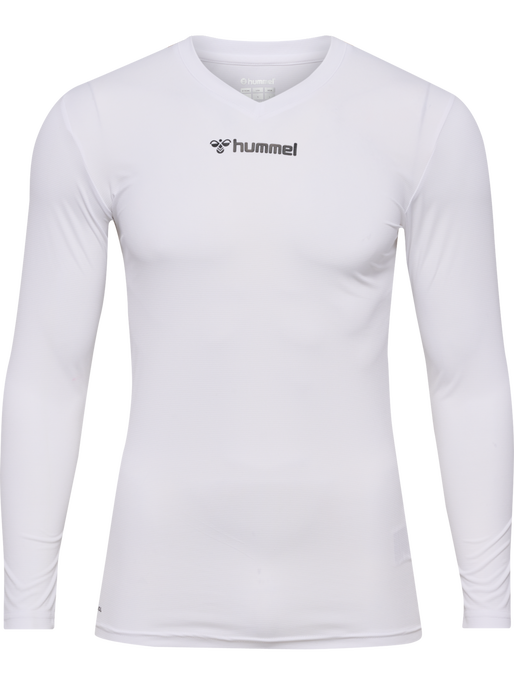 hmlBL ESSENTIAL TEE L/S, WHITE, packshot