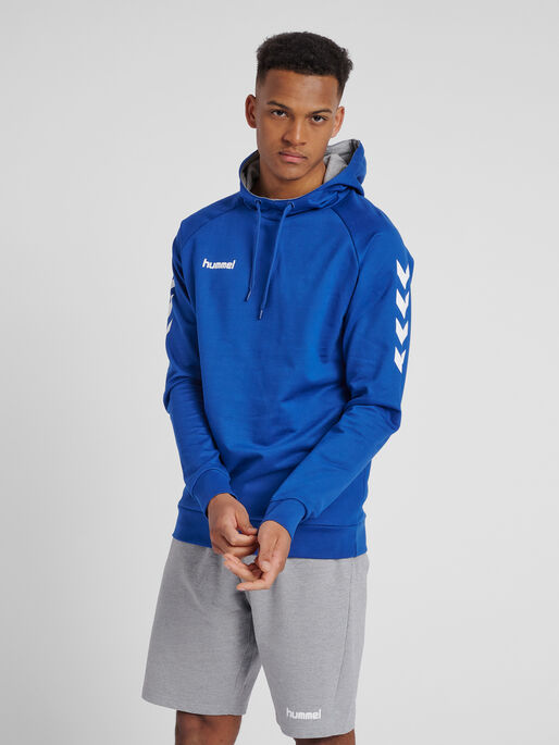 hummel GO COTTON HOODIE - TRUE BLUE