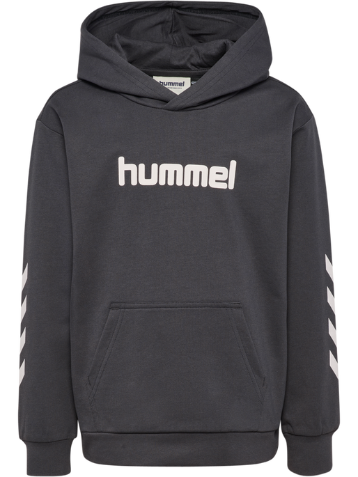 hmlJR LOGO HOODIE, EBONY hmlJR LOGO HOODIE, EBONY, packshot
