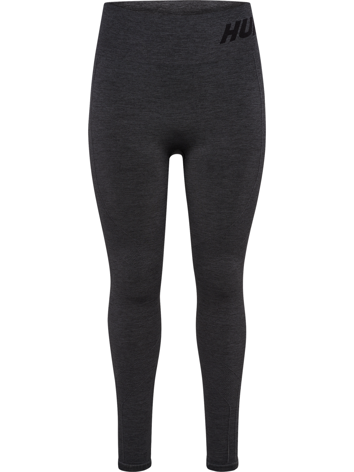 hmlTE CURVE SEAMLESS MW TIGHTS, BLACK MELANGE, packshot