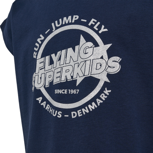 hmlFSK HOP T-SHIRT S/S, BLACK IRIS, packshot