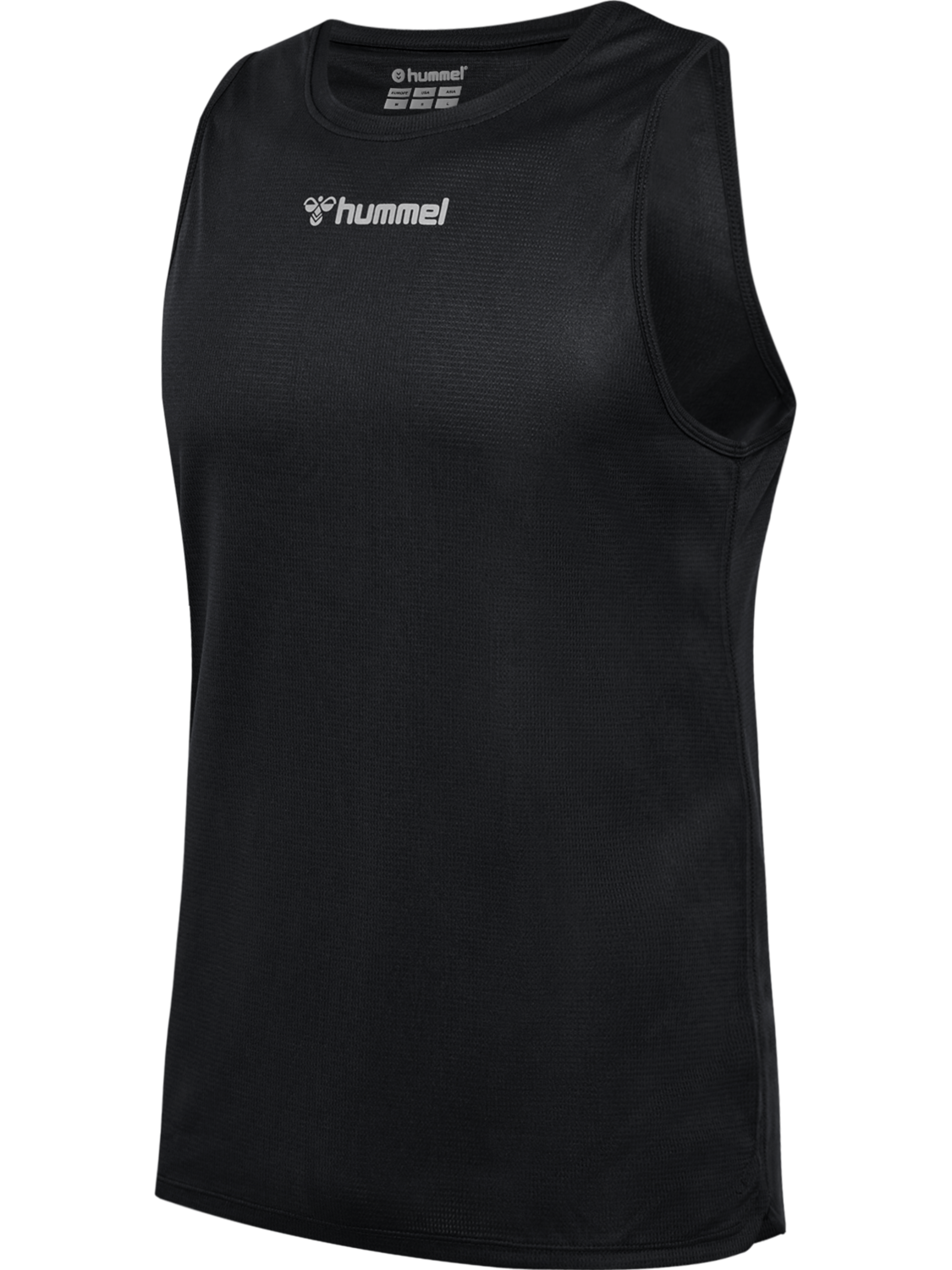 hmlRUN SINGLET S/L, BLACK, packshot