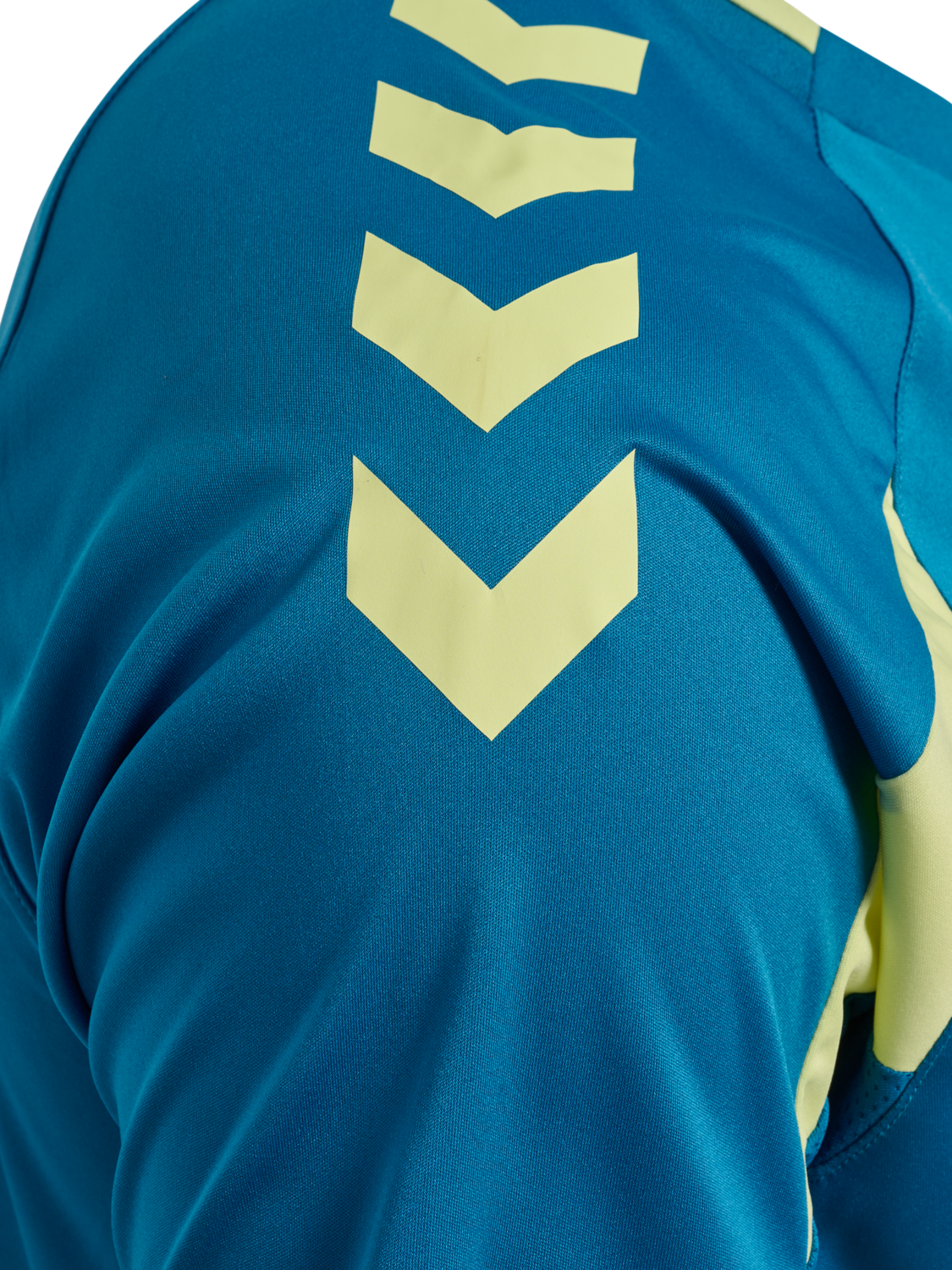 hmlCORE 2.0 JERSEY S/S, CELESTIAL/PALE LIME YELLOW, packshot
