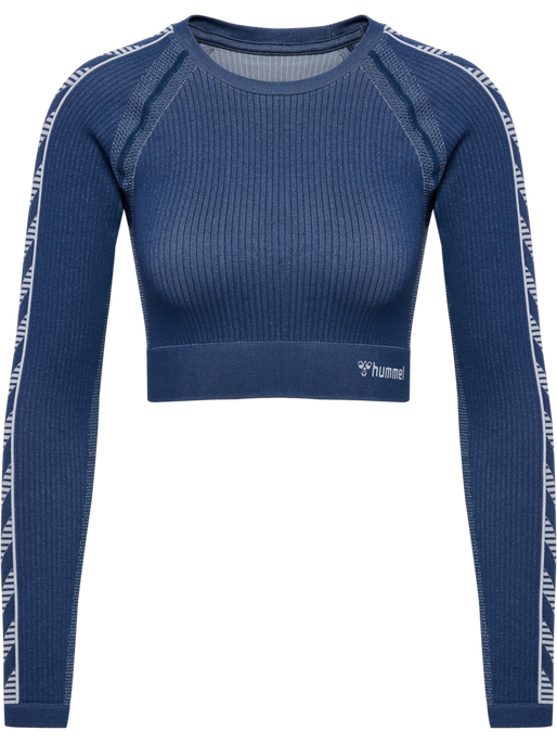 hmlMT BLAZE SEAMLESS T-SHIRT L/S, INSIGNIA BLUE, packshot