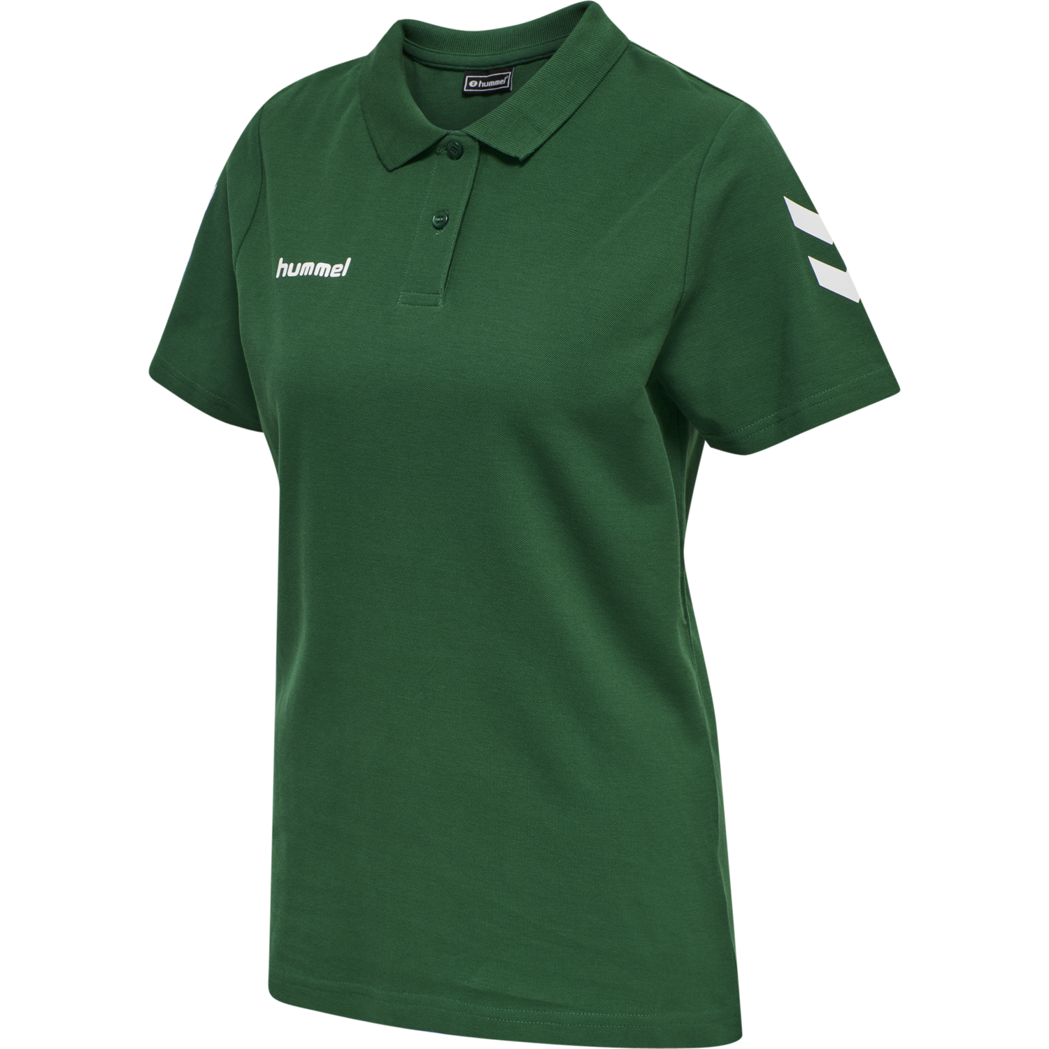 HMLGO COTTON POLO WOMAN, EVERGREEN, packshot