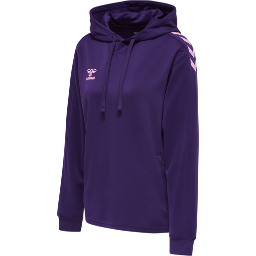 hmlCORE XK POLY SWEAT HOODIE WOMAN, ACAI, packshot