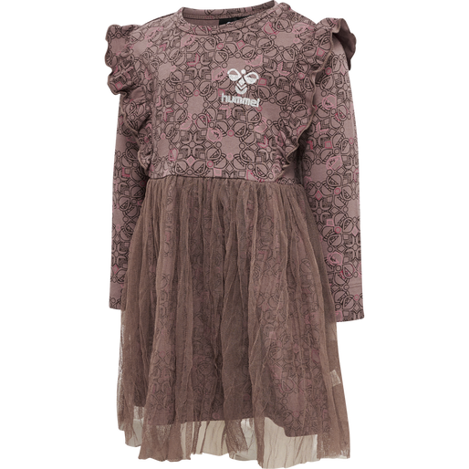 hmlFIA DRESS L/S, DEEP TAUPE, packshot